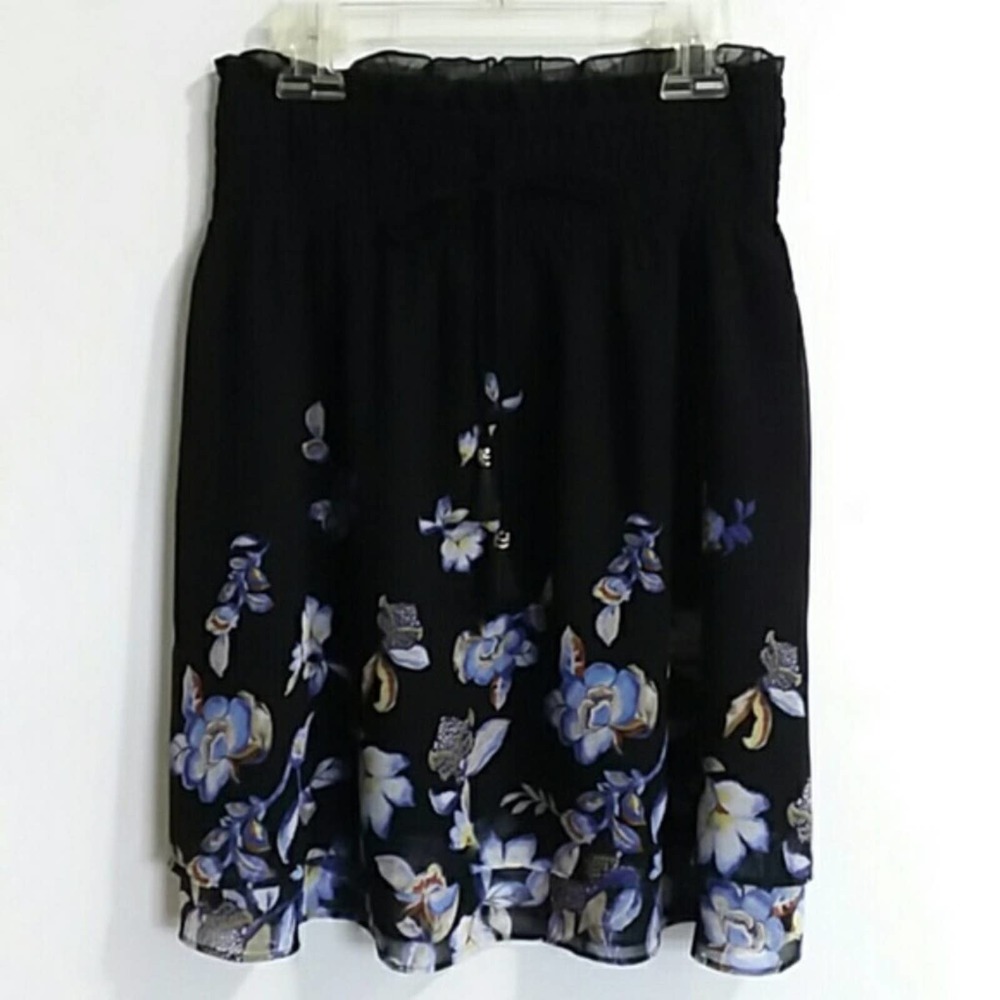 WHBM double layer floral skirt Sz XS